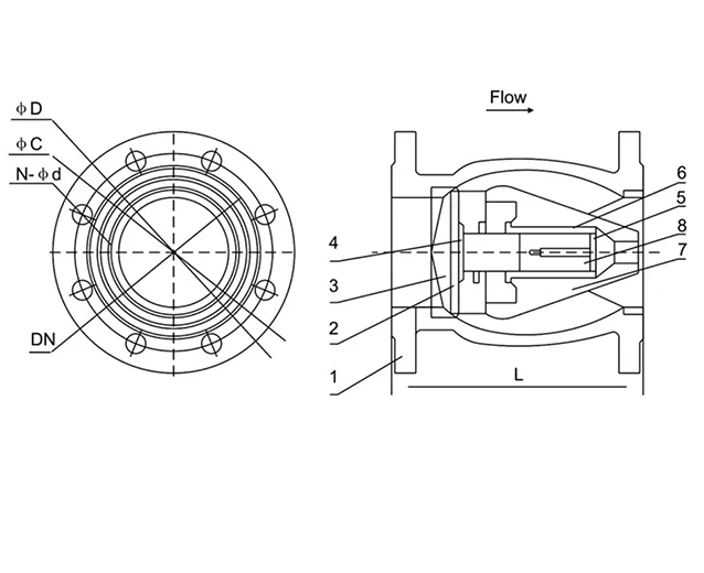 ball type check valve