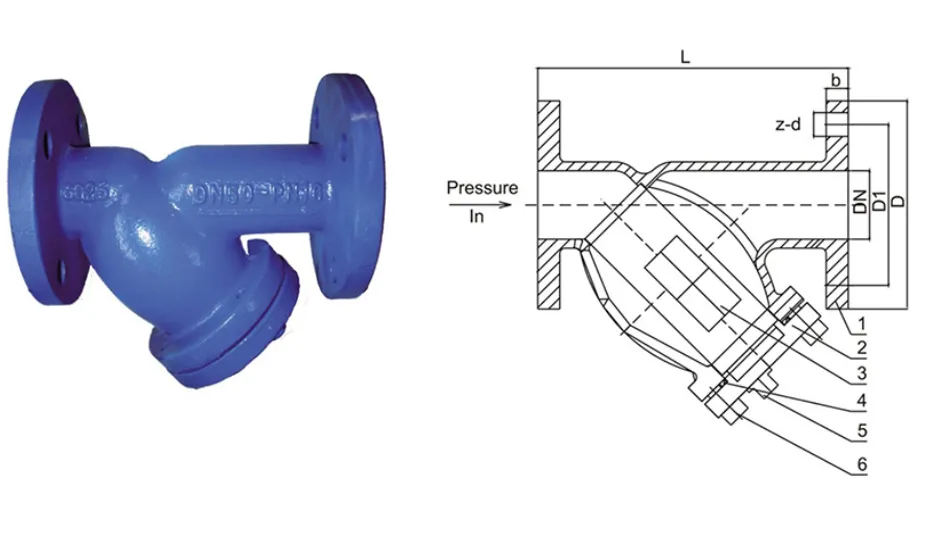 di wafer type butterfly valve