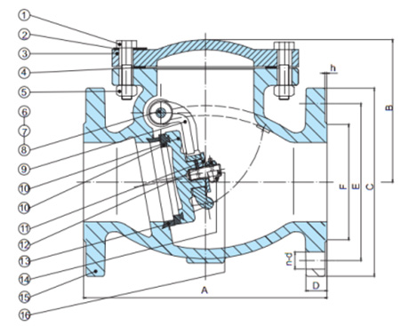 double plate check valve